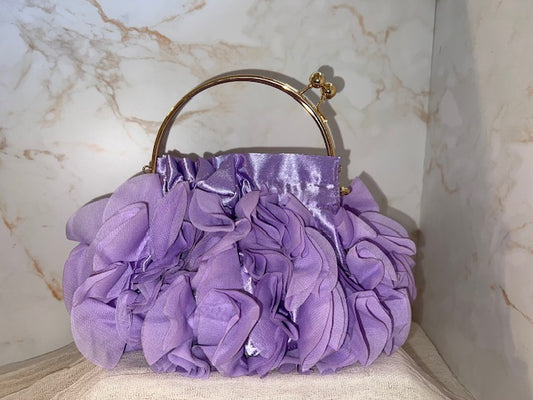 Lavender Rosette Purse