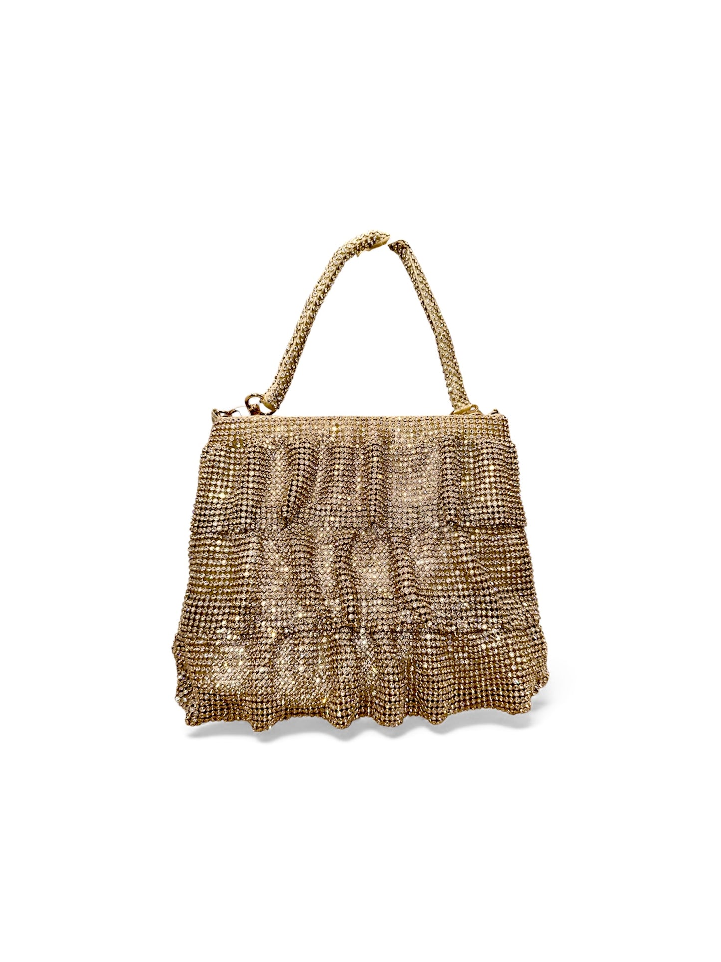 Radiant Mesh Evening Bag - Gold