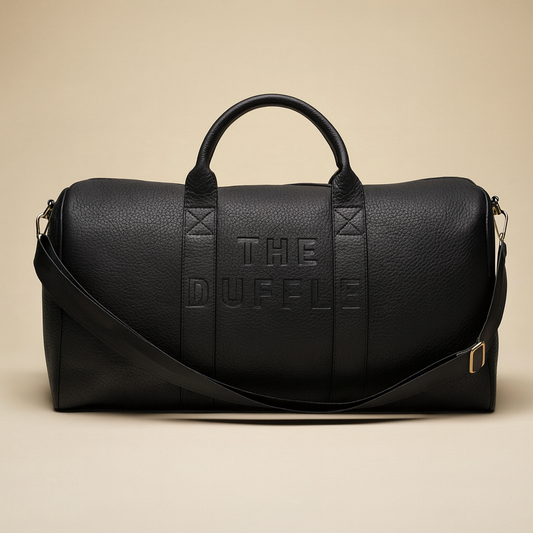 Luxe Duffle Tote - Black