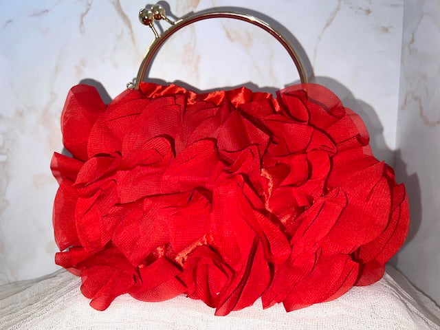 Red Flower Handbag